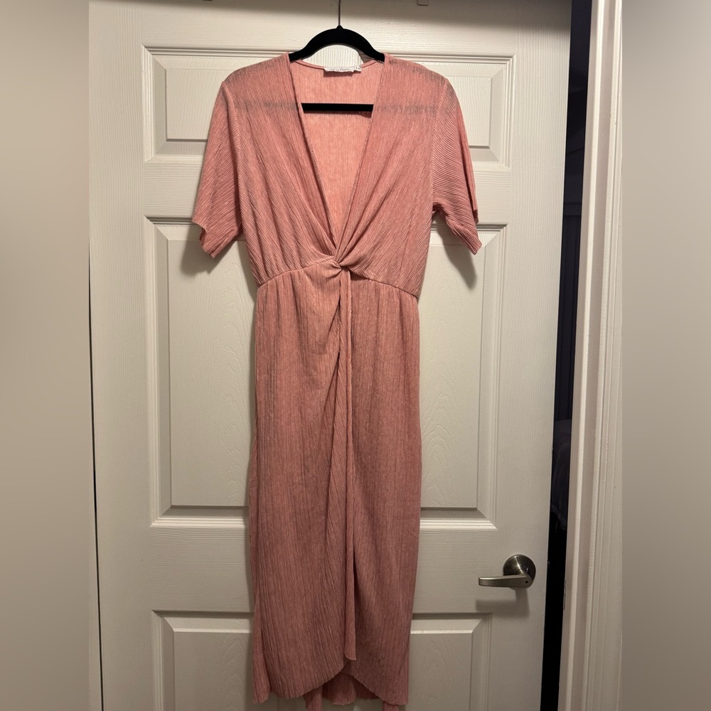 Nordstrom Dolman Plissé Midi Dress